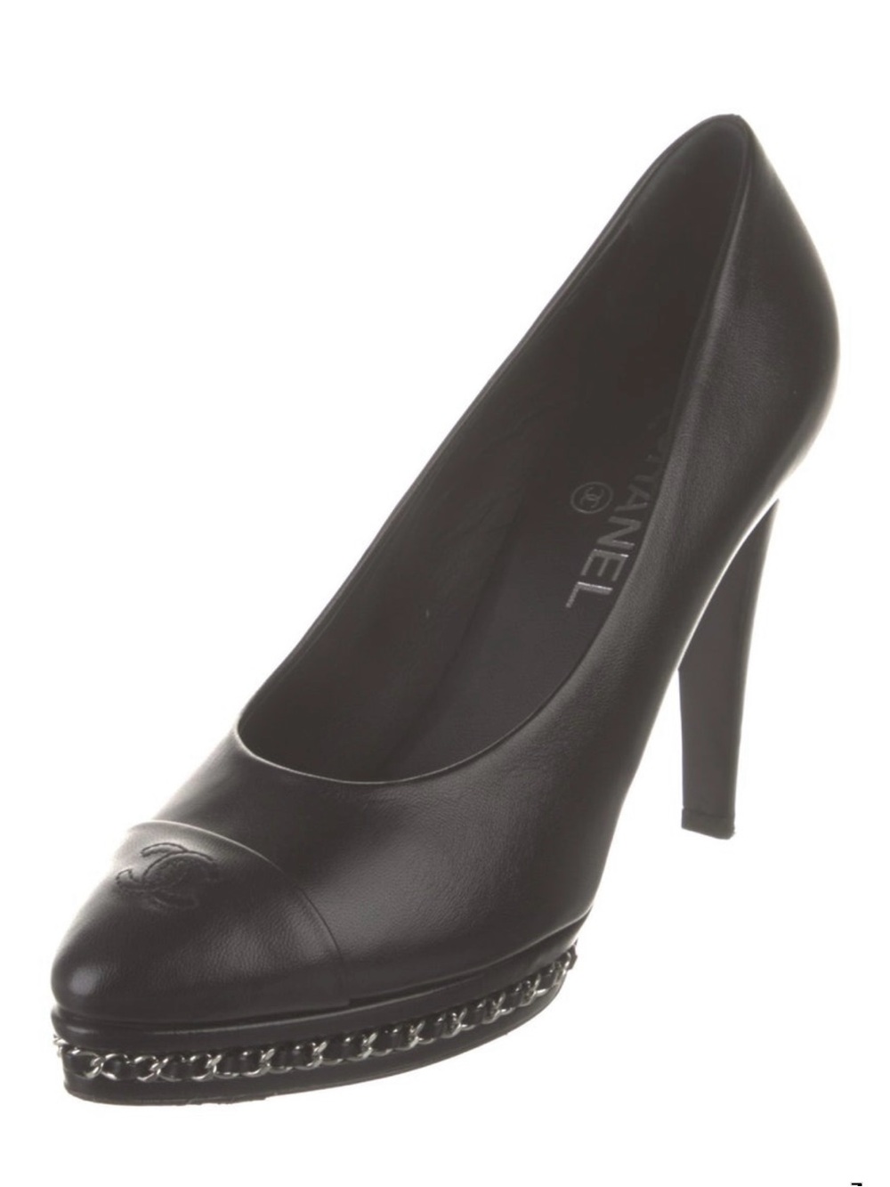 CHANEL 2015 interlocking CC logo pumps